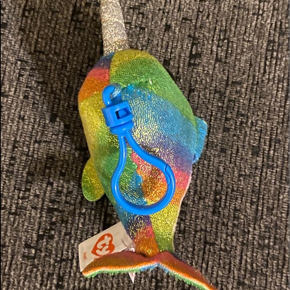 2018 Ty Beanie Boo NORI Rainbow Narwhal 9" - Picture 2 of 3